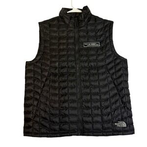 The North Face ThermoBall Eco Vest Mens Large Black Quilted Full Zip
